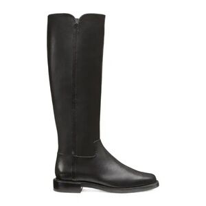 New Stuart Weitzman Square Toe Riding Boot Black Leather Sz 11